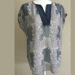 CAbi sheer top ladies size Medium